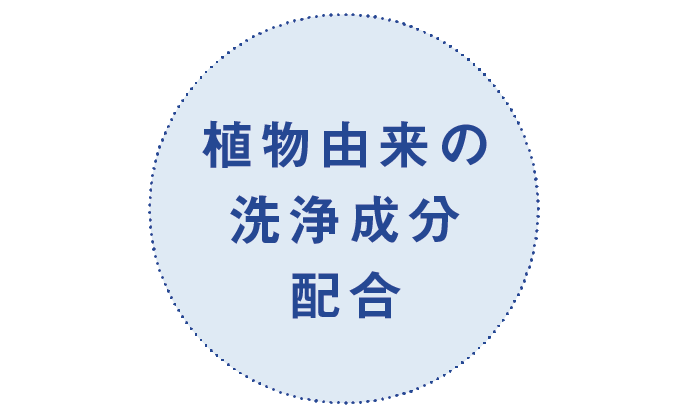 画像：植物由来の洗浄成分配合
