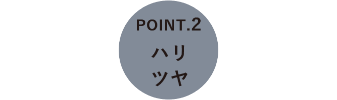 POINT.2 ハリツヤ